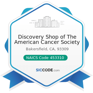 Discovery Shop of The American Cancer Society - NAICS Code 453310 - Used Merchandise Stores