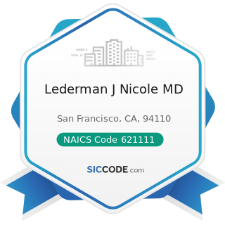 Lederman J Nicole MD - NAICS Code 621111 - Offices of Physicians (except Mental Health...