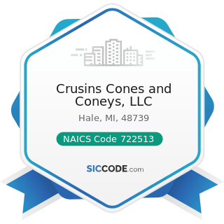 Crusins Cones and Coneys, LLC - NAICS Code 722513 - Limited-Service Restaurants