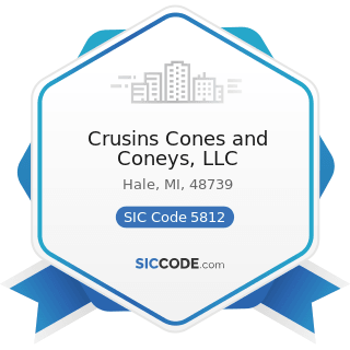 Crusins Cones and Coneys, LLC - SIC Code 5812 - Eating Places