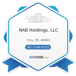 NAB Holdings, LLC - SIC Code 6153 - Short-Term Business Credit Institutions, except Agricultural