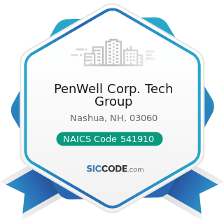PenWell Corp. Tech Group - NAICS Code 541910 - Marketing Research and Public Opinion Polling