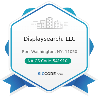 Displaysearch, LLC - NAICS Code 541910 - Marketing Research and Public Opinion Polling