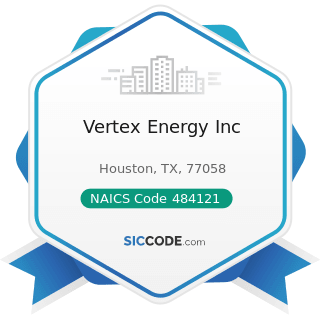 Vertex Energy Inc - NAICS Code 484121 - General Freight Trucking, Long-Distance, Truckload