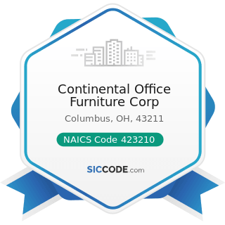 Continental Office Furniture Corp - NAICS Code 423210 - Furniture Merchant Wholesalers