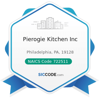 Pierogie Kitchen Inc - NAICS Code 722511 - Full-Service Restaurants