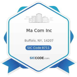 Ma Com Inc - SIC Code 8711 - Engineering Services