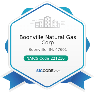 Boonville Natural Gas Corp - NAICS Code 221210 - Natural Gas Distribution