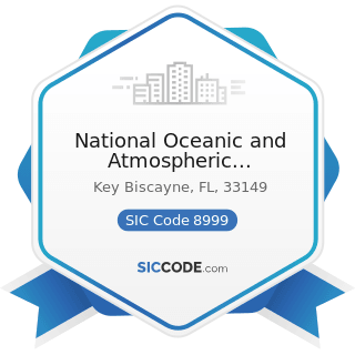 National Oceanic and Atmospheric Administration - SIC Code 8999 - Services, Not Elsewhere...
