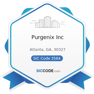 Purgenix Inc - SIC Code 3564 - Industrial and Commercial Fans and Blowers and Air Purification...