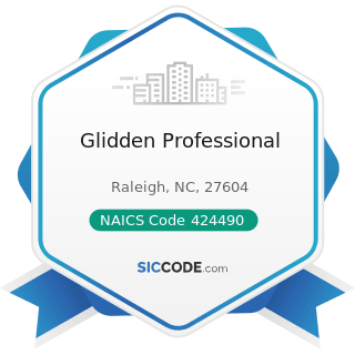 Glidden Professional - NAICS Code 424490 - Other Grocery and Related Products Merchant...