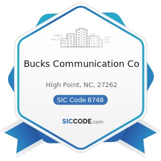 Bucks Communication Co - SIC Code 8748 - Business Consulting Services, Not Elsewhere Classified