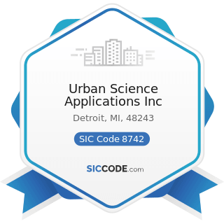 Urban Science Applications Inc - SIC Code 8742 - Management Consulting Services