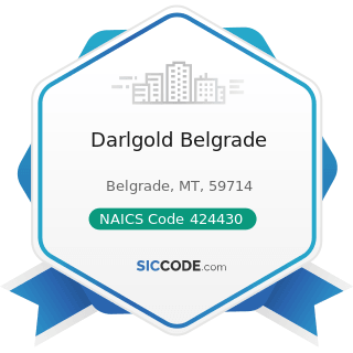 Darlgold Belgrade - NAICS Code 424430 - Dairy Product (except Dried or Canned) Merchant...