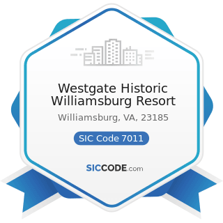 Westgate Historic Williamsburg Resort - SIC Code 7011 - Hotels and Motels