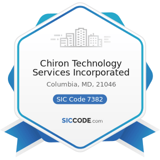 Chiron Technology Services Incorporated - SIC Code 7382 - Security Systems Services