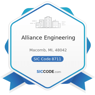 Alliance Engineering - SIC Code 8711 - Engineering Services