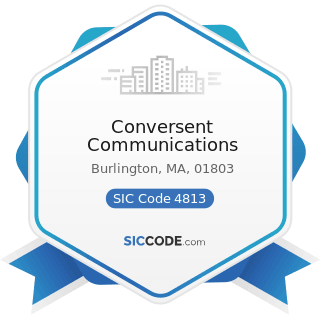 Conversent Communications - SIC Code 4813 - Telephone Communications, except Radiotelephone
