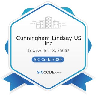 Cunningham Lindsey US Inc - SIC Code 7389 - Business Services, Not Elsewhere Classified