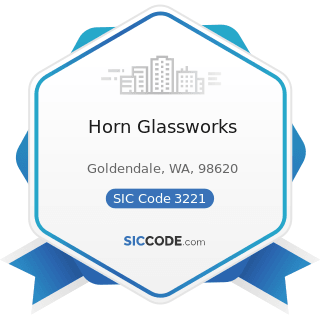 Horn Glassworks - SIC Code 3221 - Glass Containers