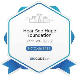 Hear See Hope Foundation - SIC Code 8611 - Business Associations