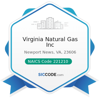 Virginia Natural Gas Inc - NAICS Code 221210 - Natural Gas Distribution
