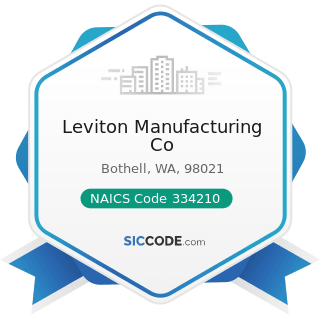 Leviton Manufacturing Co - NAICS Code 334210 - Telephone Apparatus Manufacturing