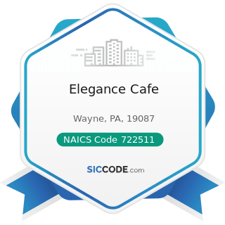 Elegance Cafe - NAICS Code 722511 - Full-Service Restaurants