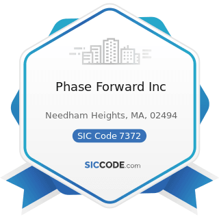 Phase Forward Inc - SIC Code 7372 - Prepackaged Software