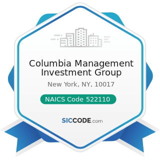 Columbia Management Investment Group - NAICS Code 522110 - Commercial Banking