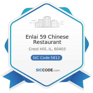 Enlai 59 Chinese Restaurant - SIC Code 5812 - Eating Places