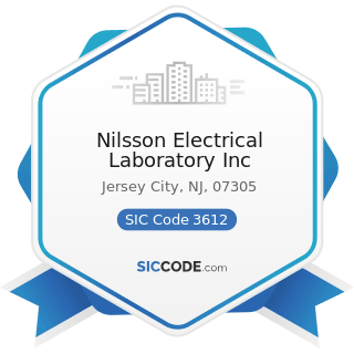 Nilsson Electrical Laboratory Inc - SIC Code 3612 - Power, Distribution, and Specialty...