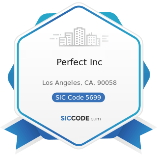 Perfect Inc - SIC Code 5699 - Miscellaneous Apparel and Accessory Stores