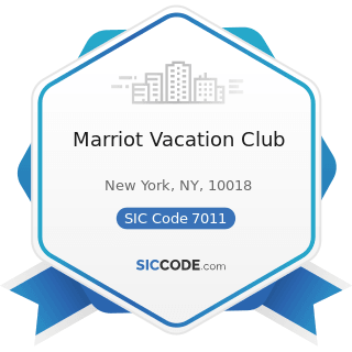 Marriot Vacation Club - SIC Code 7011 - Hotels and Motels