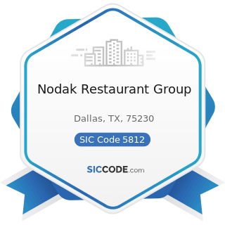 Nodak Restaurant Group - SIC Code 5812 - Eating Places