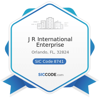 J R International Enterprise - SIC Code 8741 - Management Services