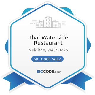 Thai Waterside Restaurant - SIC Code 5812 - Eating Places