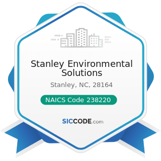 Stanley Environmental Solutions - NAICS Code 238220 - Plumbing, Heating, and Air-Conditioning...