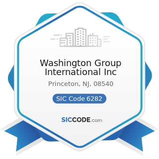 Washington Group International Inc - SIC Code 6282 - Investment Advice