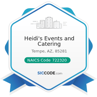 Heidi's Events and Catering - NAICS Code 722320 - Caterers