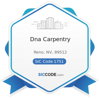 Dna Carpentry - SIC Code 1751 - Carpentry Work