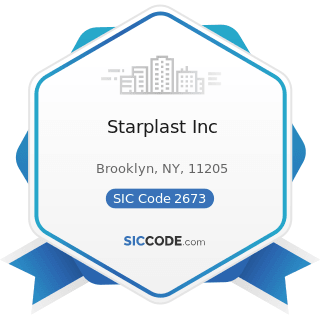 Starplast Inc - SIC Code 2673 - Plastics, Foil, and Coated Paper Bags