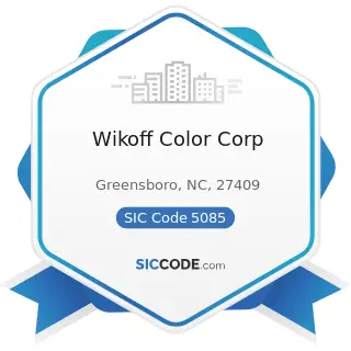 Wikoff Color Corp - SIC Code 5085 - Industrial Supplies