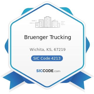 Bruenger Trucking - SIC Code 4213 - Trucking, except Local