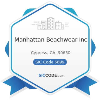 Manhattan Beachwear Inc - SIC Code 5699 - Miscellaneous Apparel and Accessory Stores