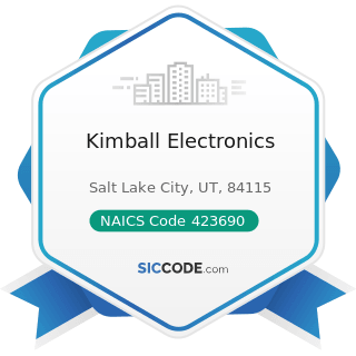 Kimball Electronics - NAICS Code 423690 - Other Electronic Parts and Equipment Merchant...