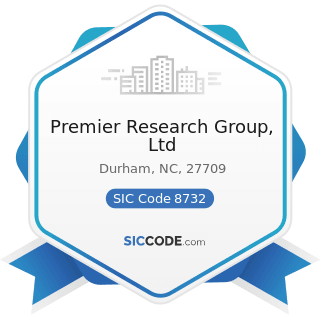 Premier Research Group, Ltd - SIC Code 8732 - Commercial Economic, Sociological, and Educational...