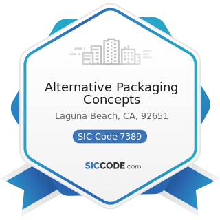Alternative Packaging Concepts - SIC Code 7389 - Business Services, Not Elsewhere Classified