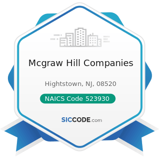 Mcgraw Hill Companies - NAICS Code 523930 - Investment Advice