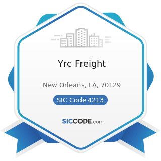 Yrc Freight - SIC Code 4213 - Trucking, except Local